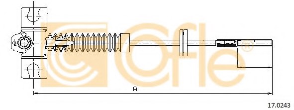 COFLE 17.0243 Cable, parking brake